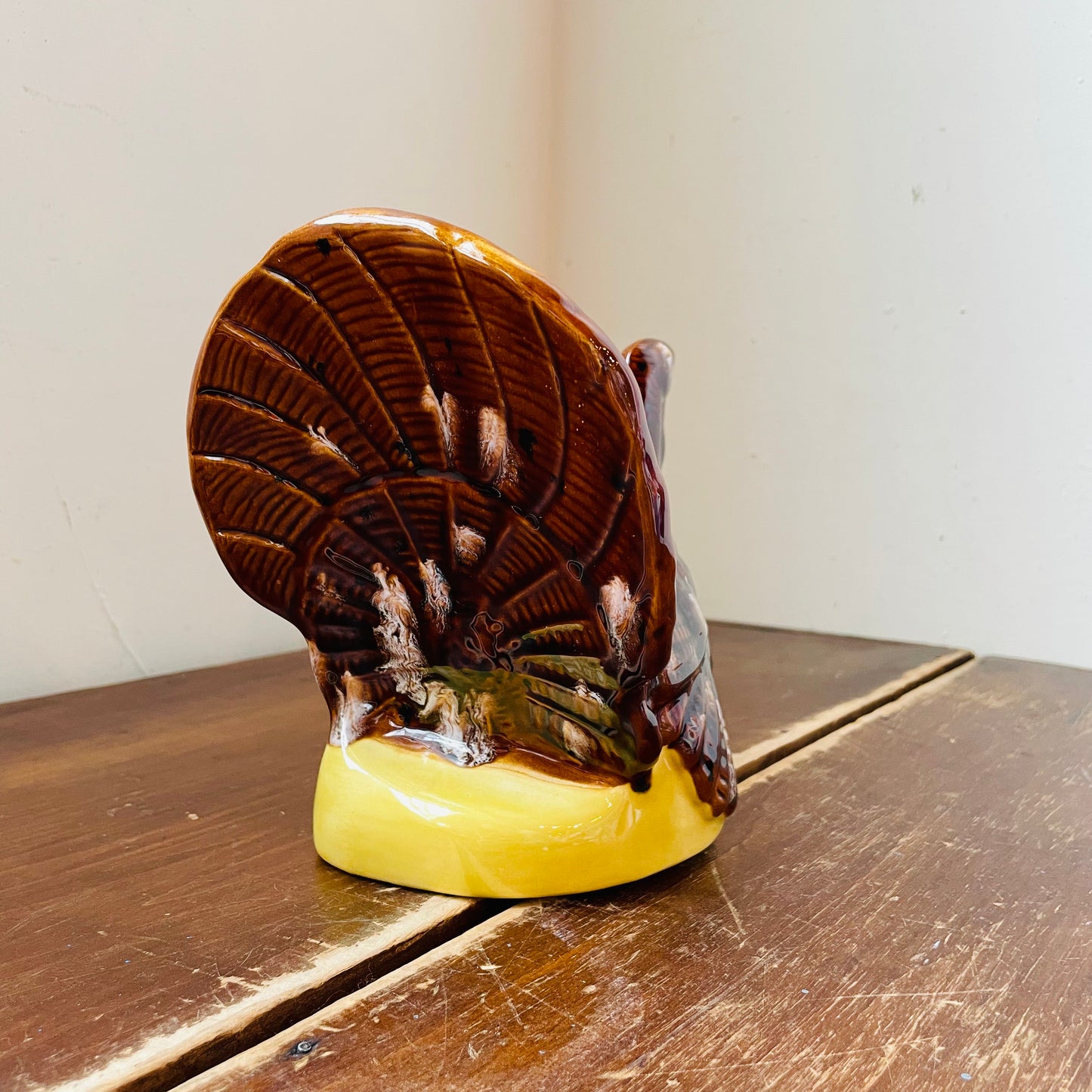 Funky Brown Turkey Figurine- Vintage