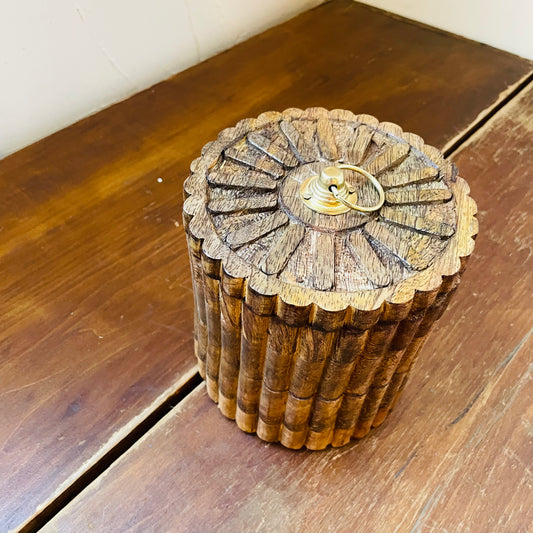 Mango Wood Pleated Box