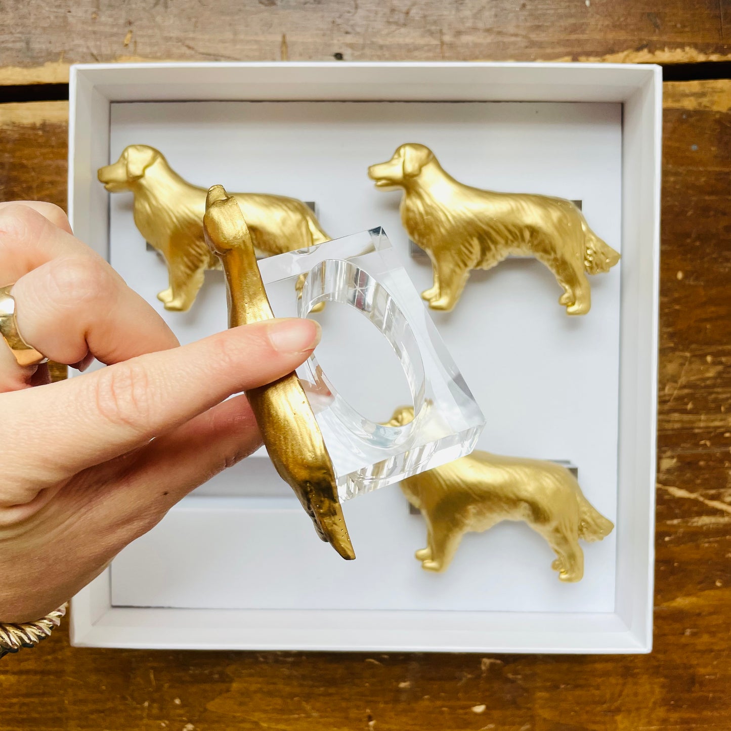 Golden Retriever Napkin Rings