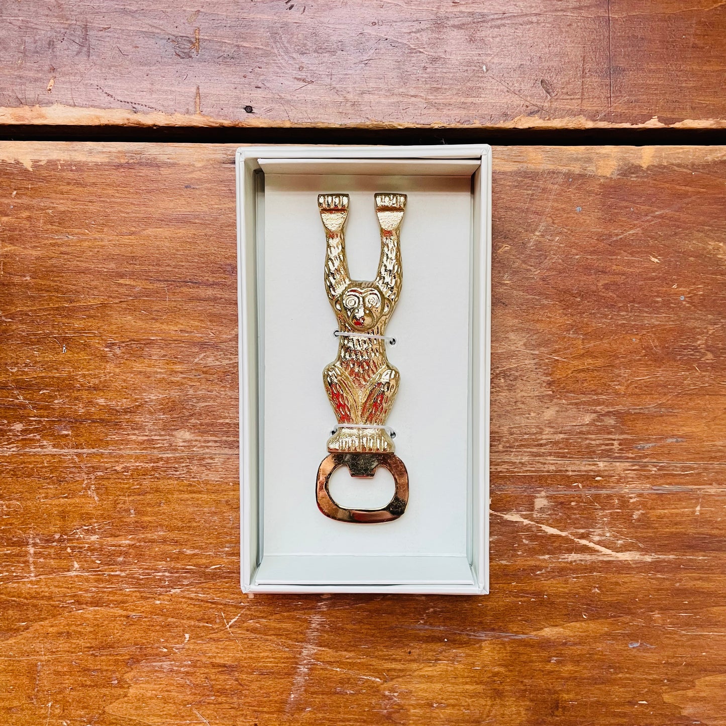 Hanging Monkey Brass Bottle Opener