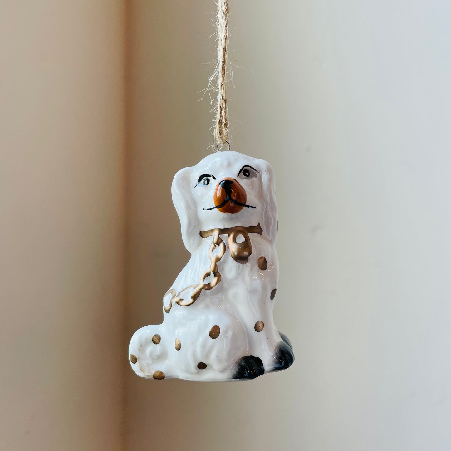 Ceramic Staffordshire Dog Ornament
