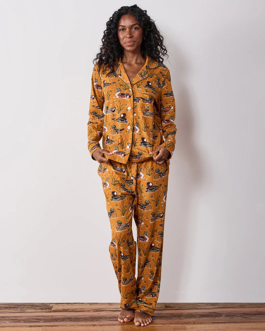 Duck Pond Organic Cotton Modal Knit Long PJ Set