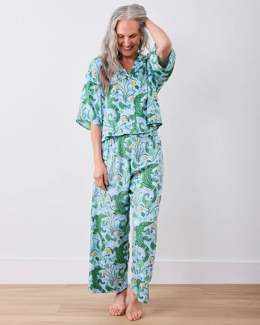 Gator Grove Eco Satin Dreams Long PJ Set
