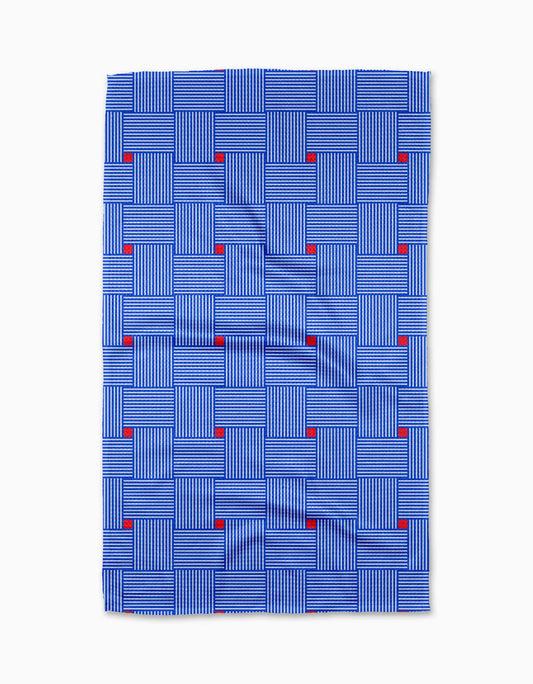 Woven Blue Tea Towel