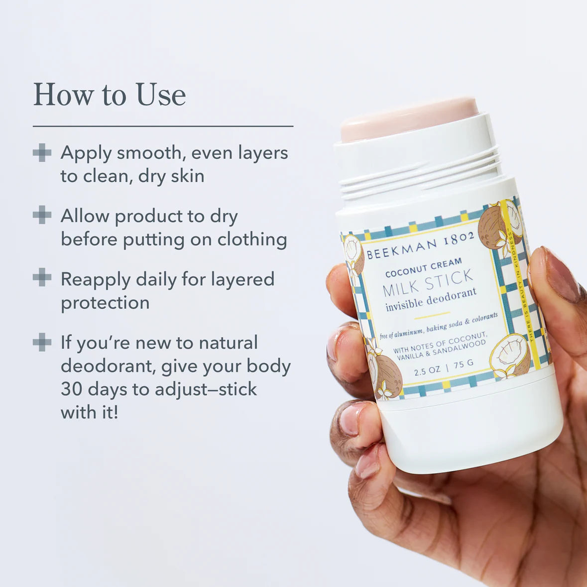 Coconut Cream Milk Stick Deodorant