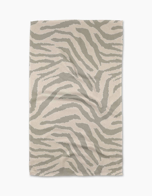 Zira Gray Tea Towel