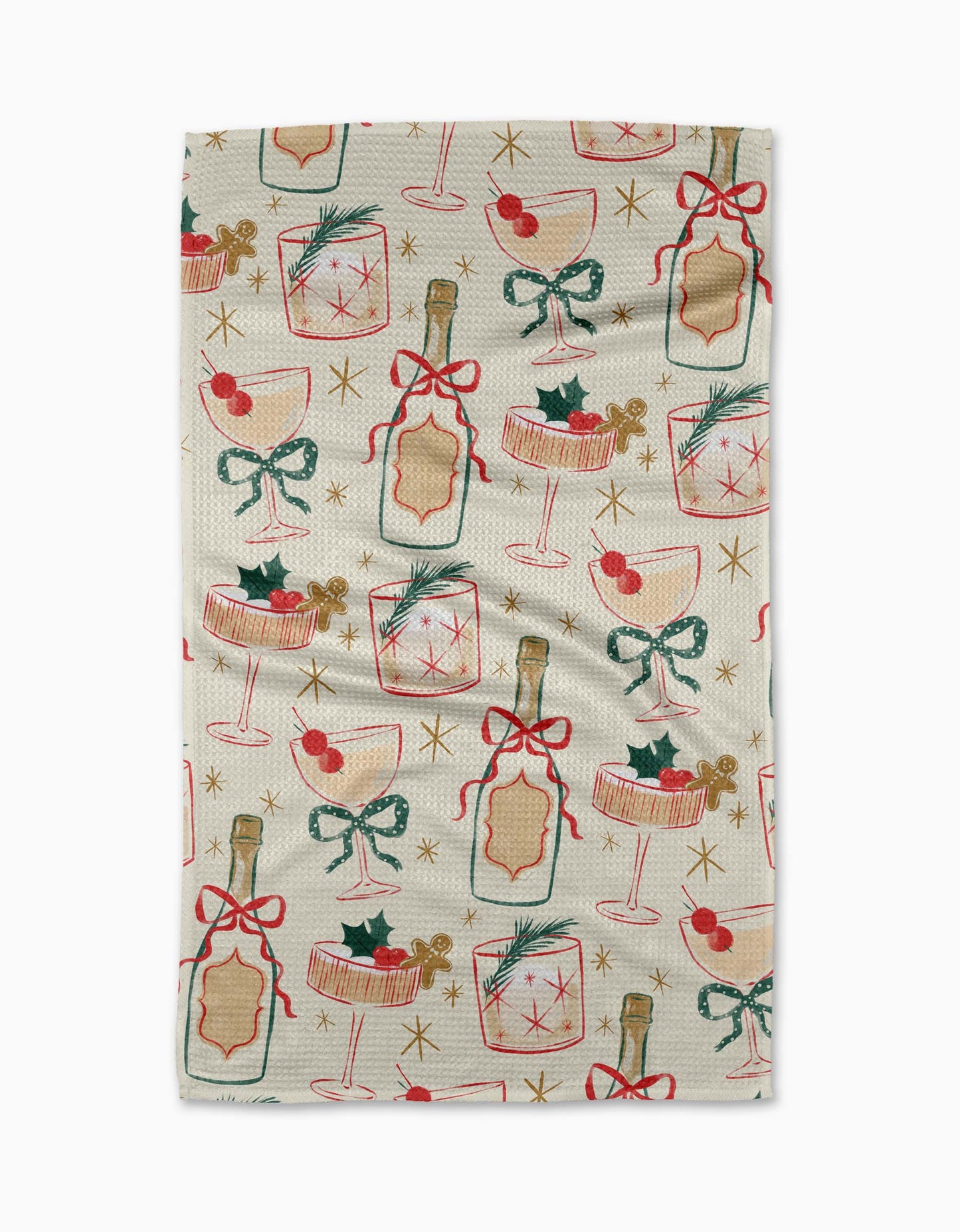 Christmas Cocktails Tea Towel