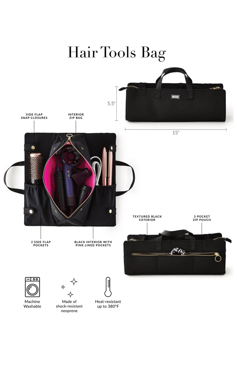 KUSSHI Hair Tools Bag