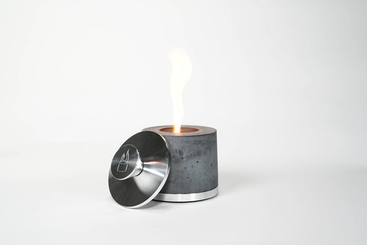 Flikrfire Table Top Fireplace- Silver