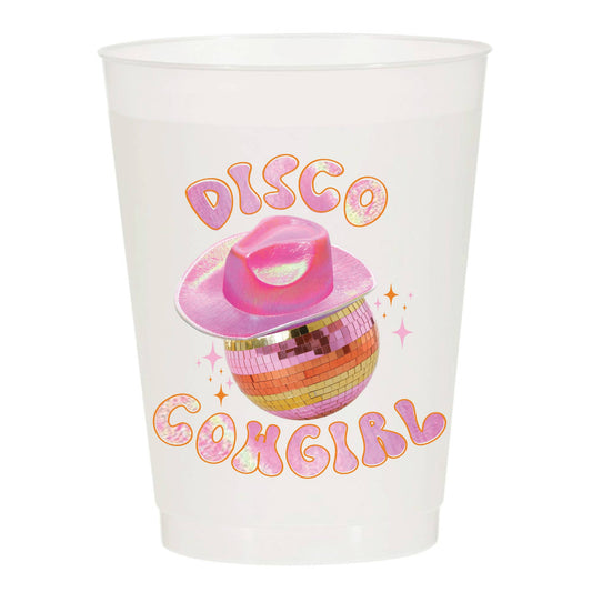 Disco Cowgirl Frosted Cups- Set of 10