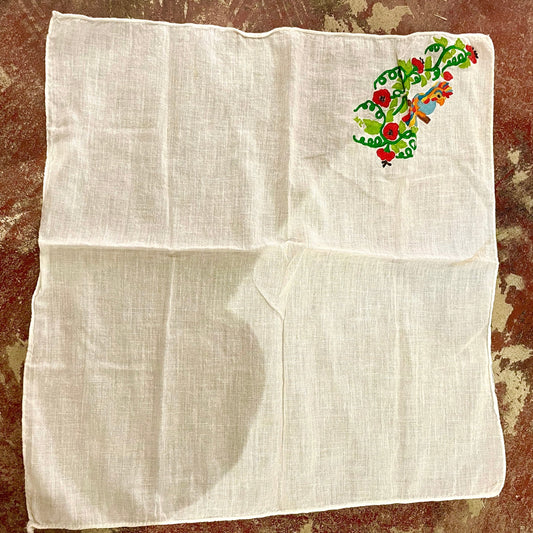 Cockatoo Handkerchief- Vintage