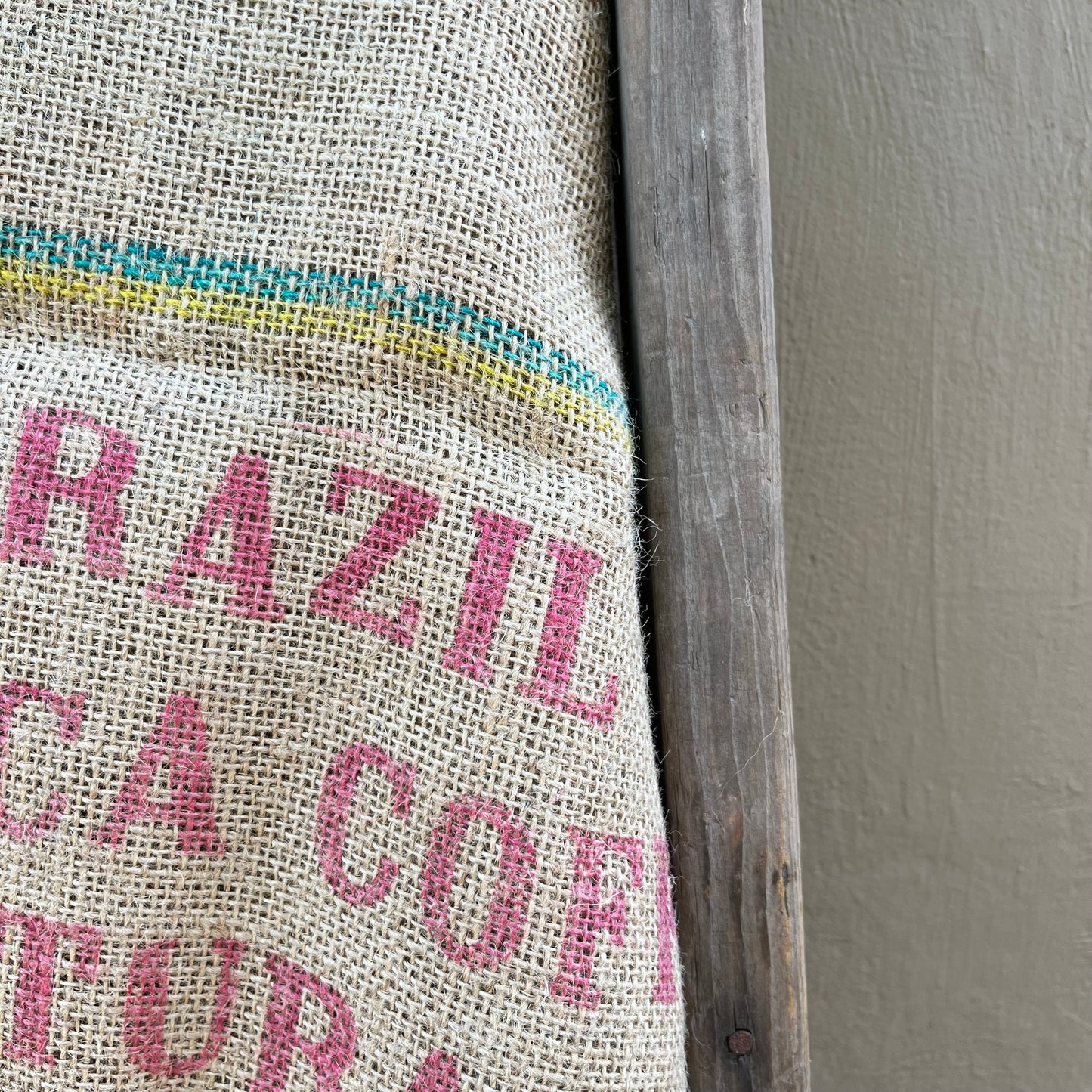 Cafes Do Brasil Burlap Bag- Vintage