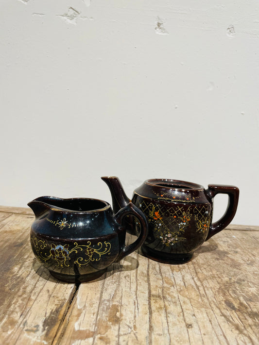 Brown Tea Pots- Vintage