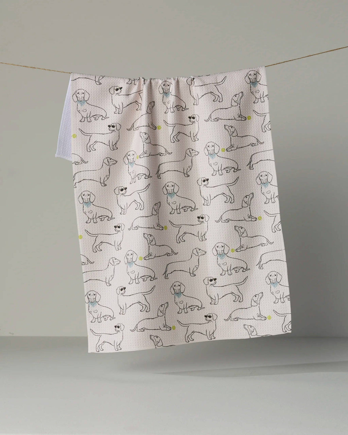 Doxie Pals Tea Towel: Storm