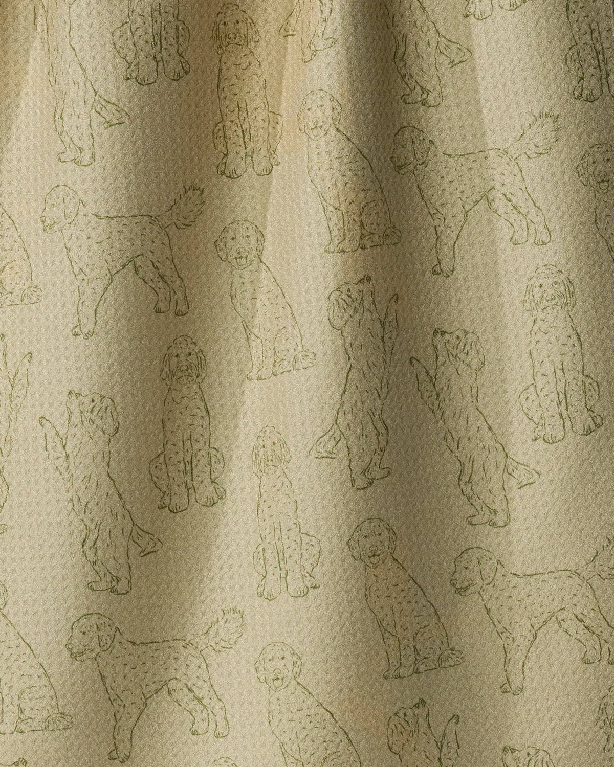 Doodle Pups Tea Towel: Aloe