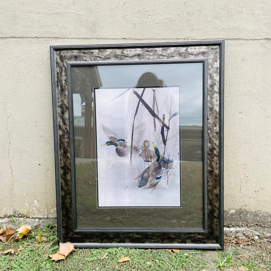 Woodland Mallards Framed Print