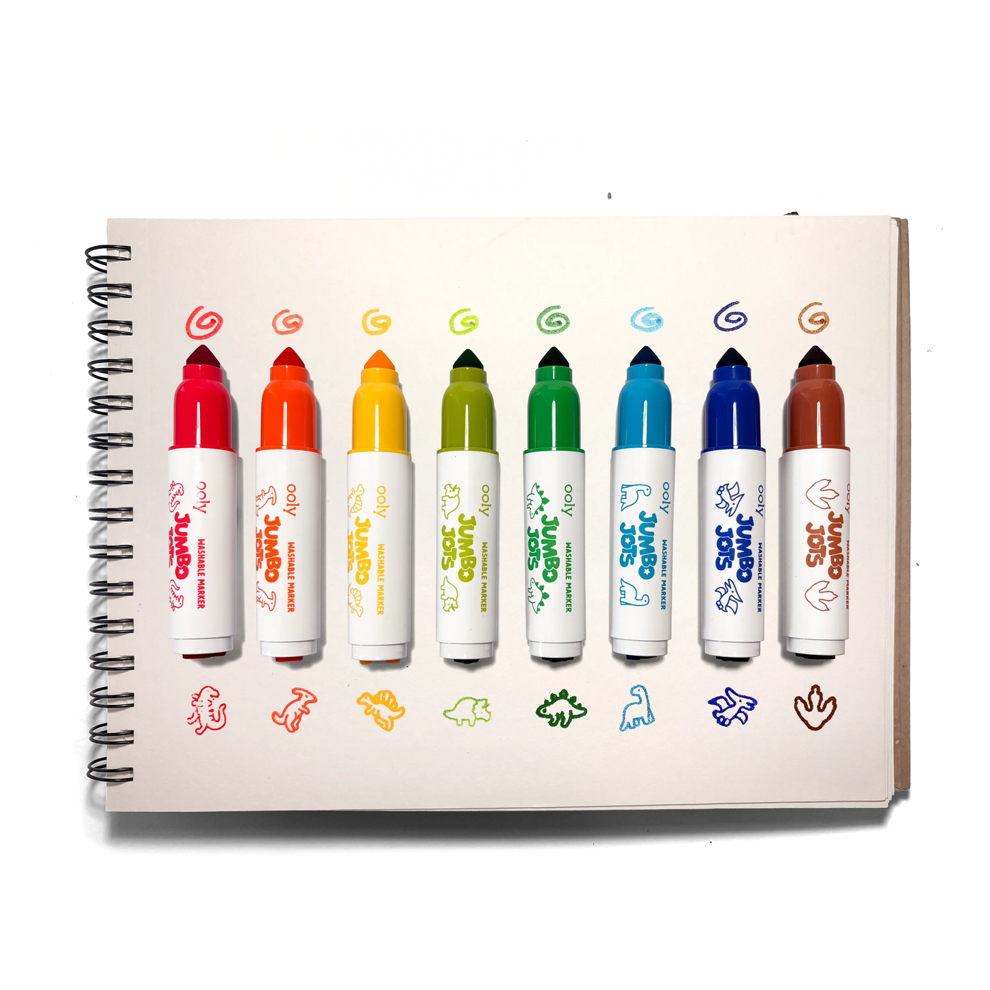 Jumbo Jots Dual Tip Dinosaur Stamp Markers