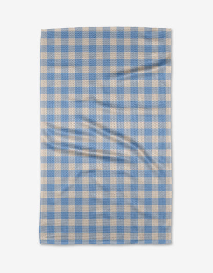 Angelic Sky Gingham Tea Towel