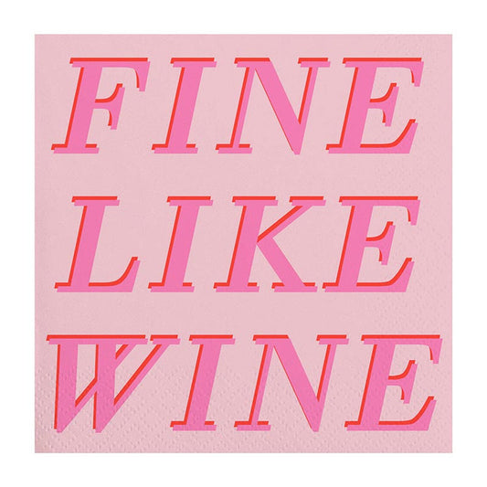 "Fine Like Wine" Cocktail Napkins