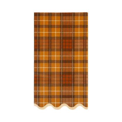 Autumn Plaid Dinner Paper Napkins