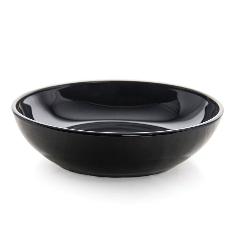 7" Black Raspberry Bowl- Mosser Glass