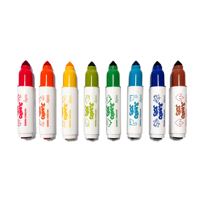 Jumbo Jots Dual Tip Dinosaur Stamp Markers