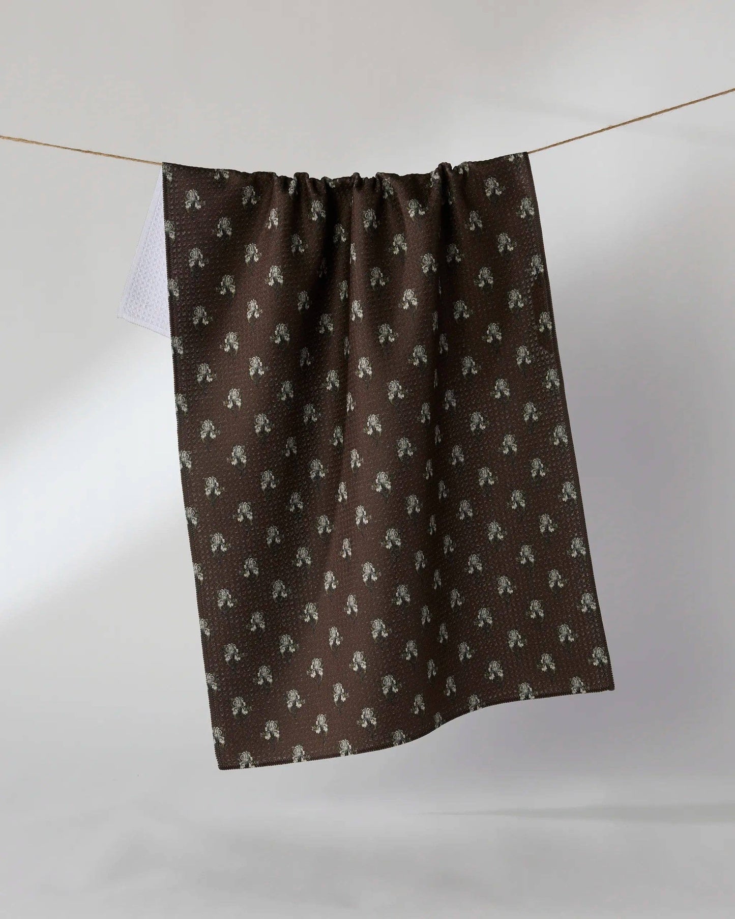 Brown Foraged Tea Towel