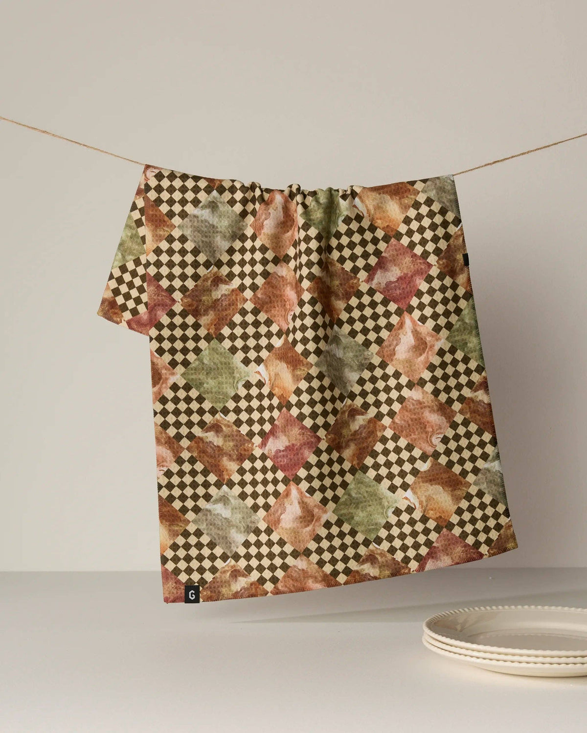 Check Luxe Kitchen Towel