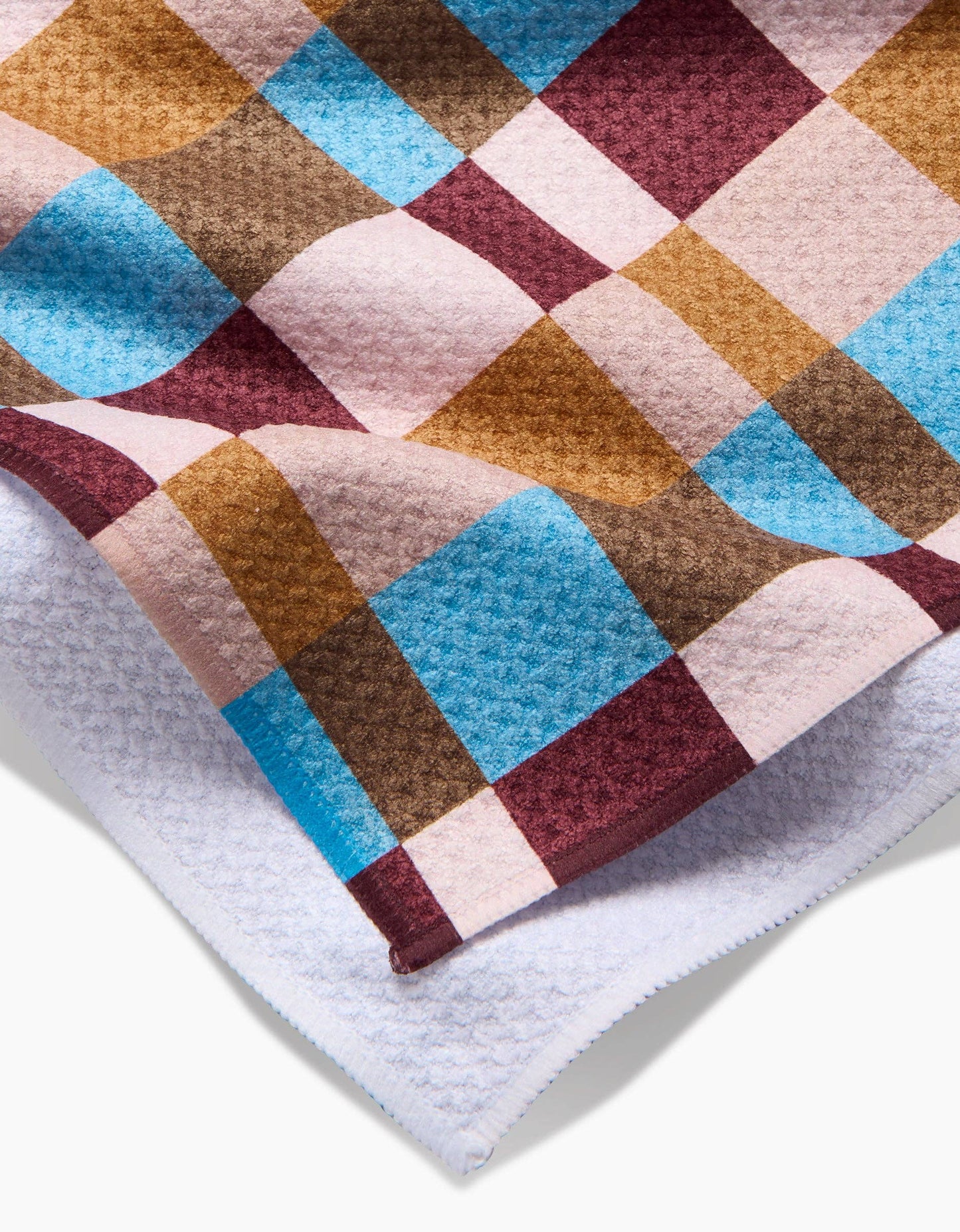 Cozy Day Checkers Tea Towel
