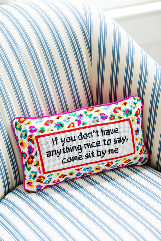Come Sit By Me Needlepoint