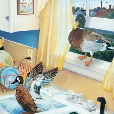 Kitchen Preserve Butter Yellow Border Framed Print