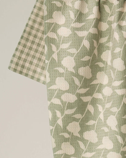 Sage Blossom Luxe Kitchen Towel