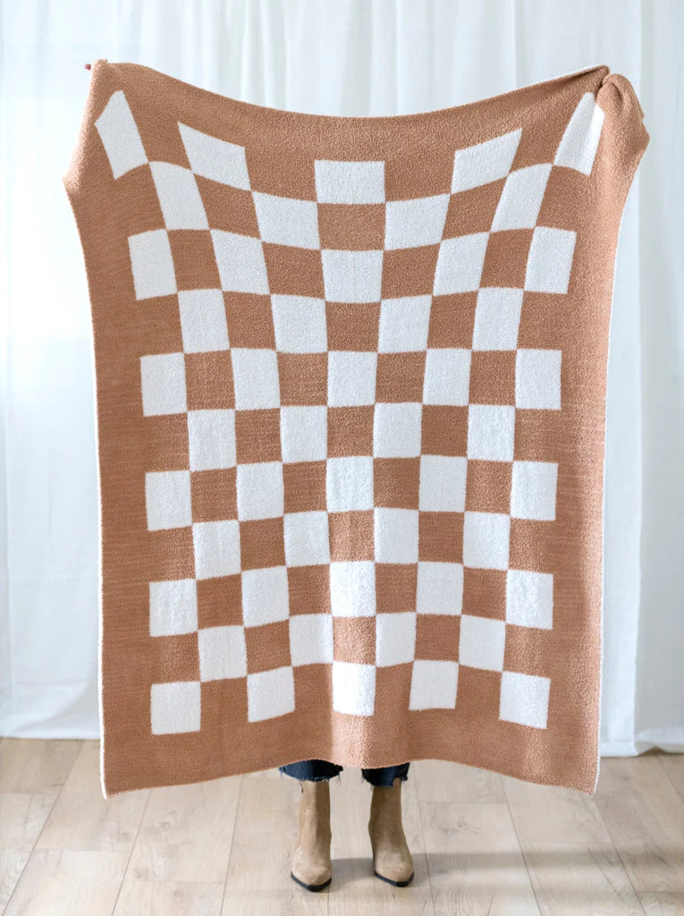Reversible Checked Throw