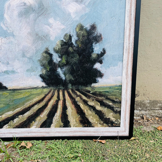 Bountiful Crops Textured Framed Print