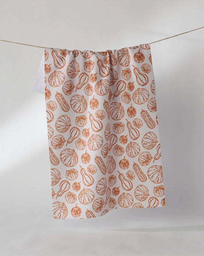 Harvest Sketch Tea Towel