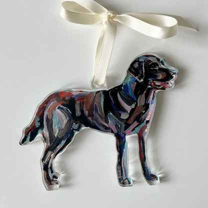 Chocolate Lab Ornament