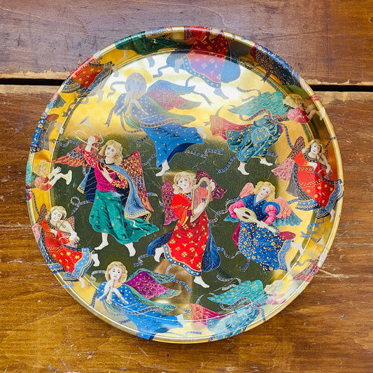 Hark the Herald Tin Tray- Vintage
