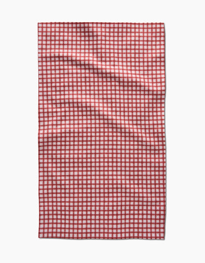 Fireside Plaid Red Tea Towel