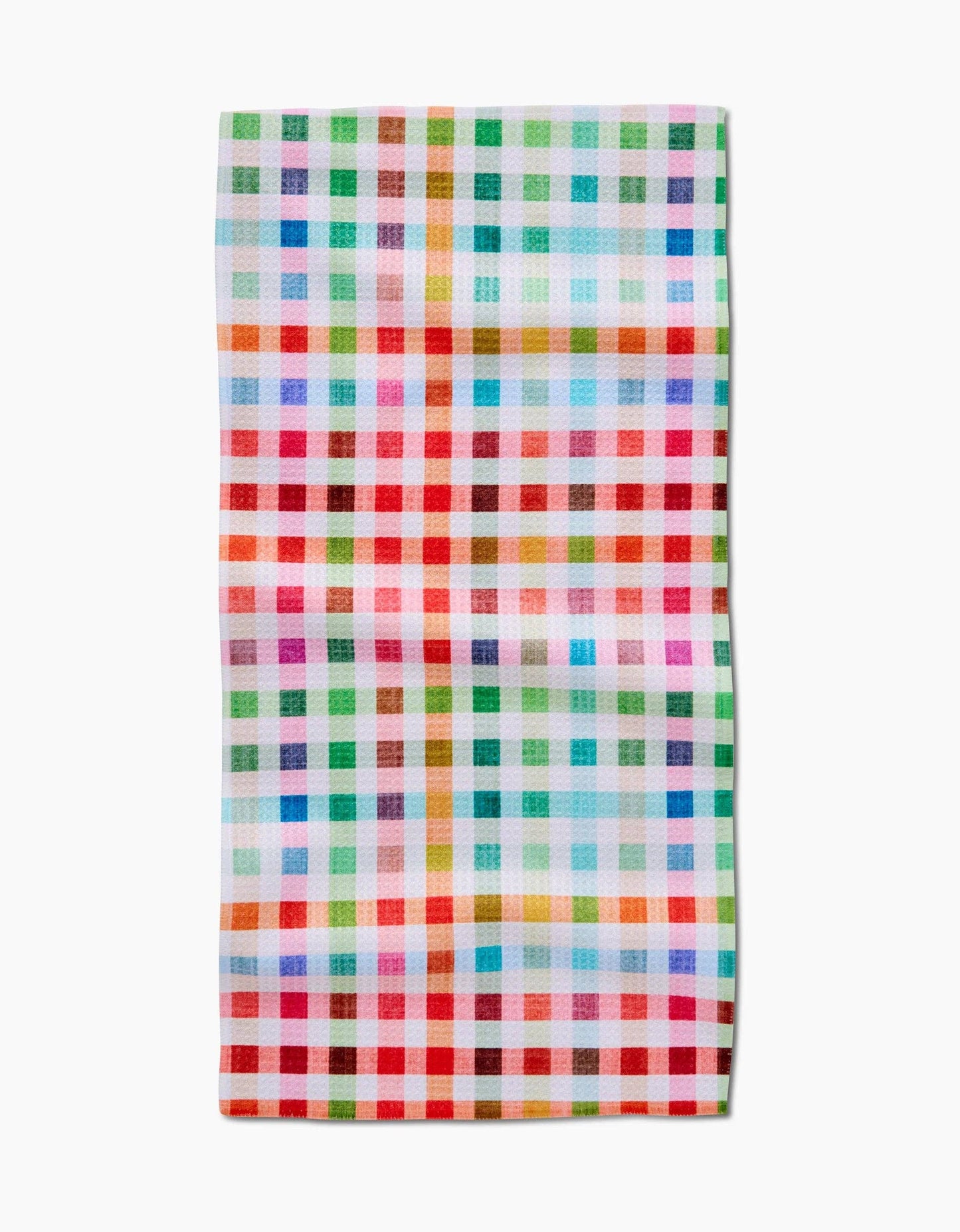 Woven Spring Plaid Bar Towel