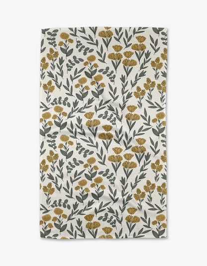 Charolette Yellow Tea Towel