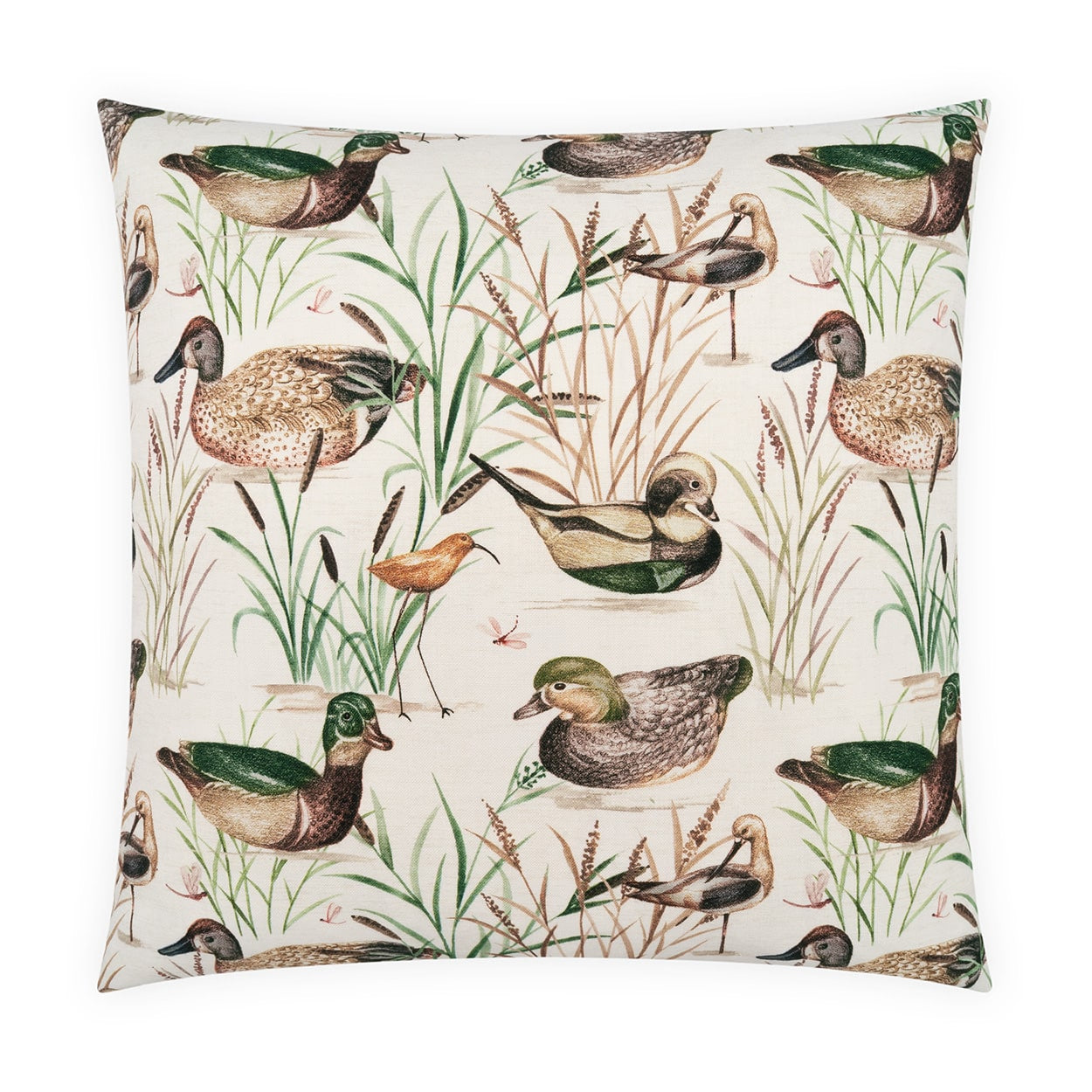 Ducks & Friends Feather Down 24x24 Pillow