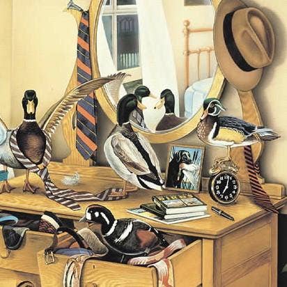 Tie One On Pine Green Border Framed Print