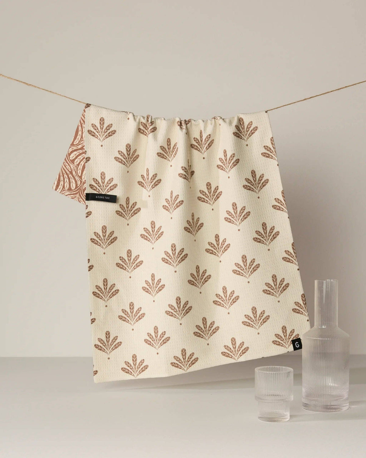 Desert Fronds Luxe Kitchen Towel