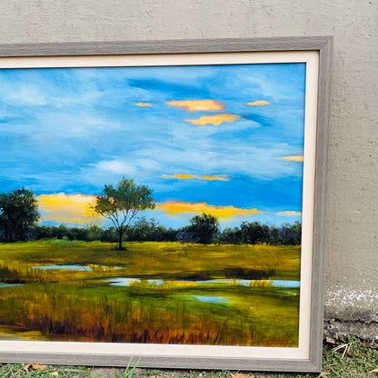 Glorious Day Textured Framed Print