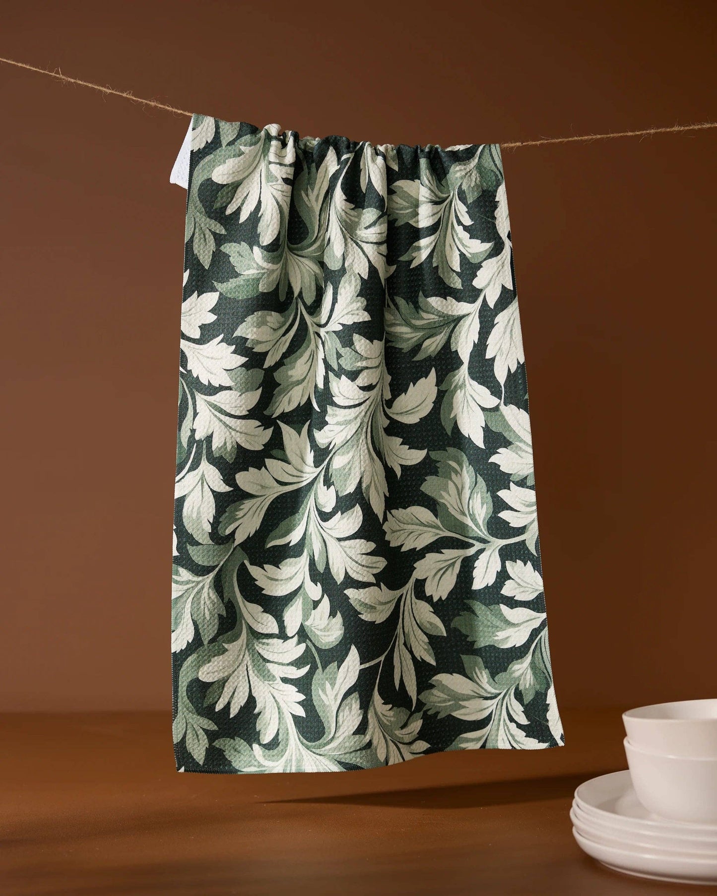 Classic Foliage Tea Towel
