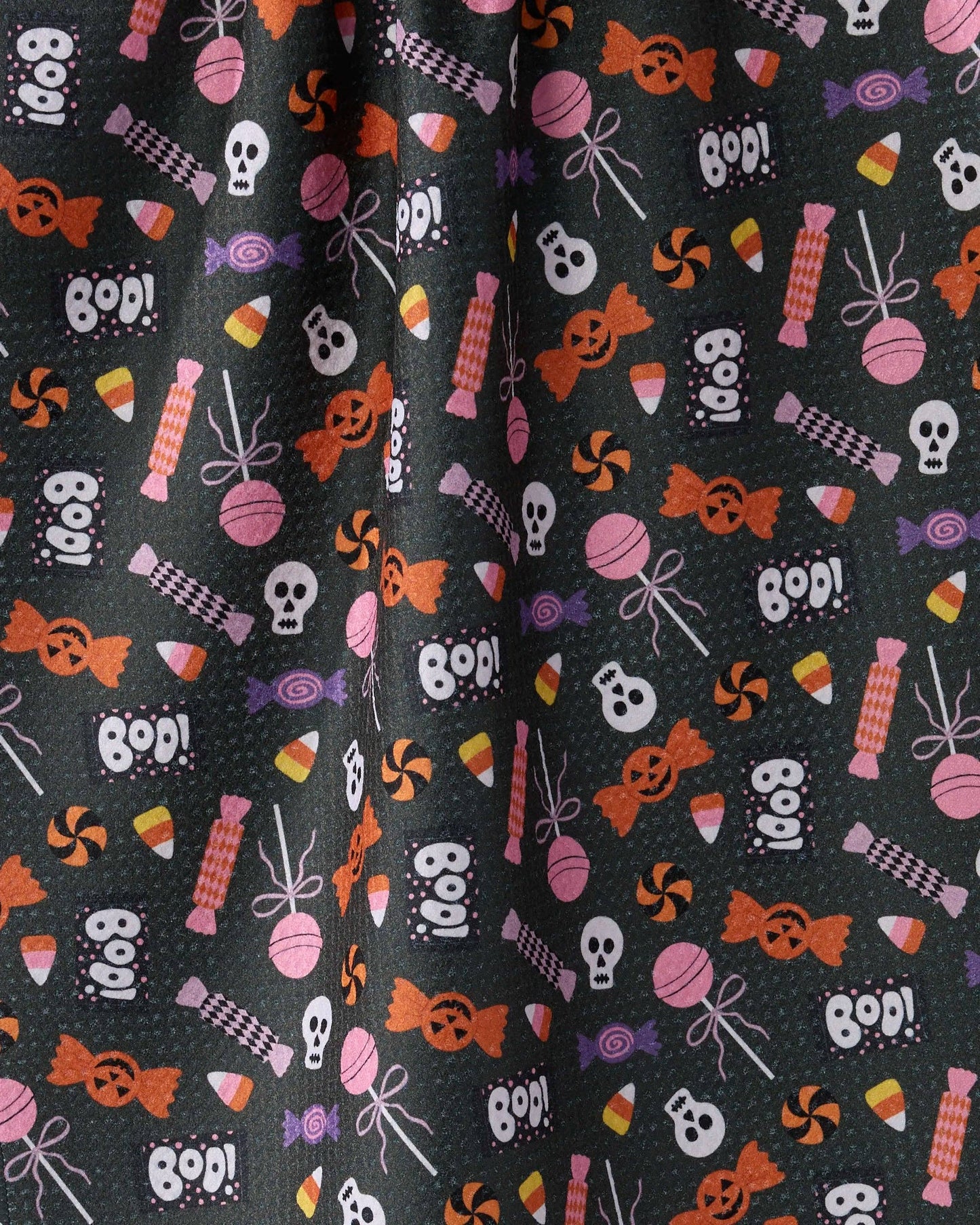 Black Spooky Sweets Tea Towel
