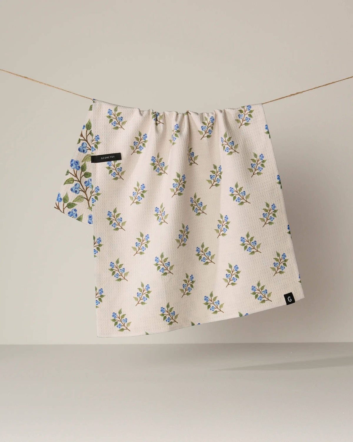 Blueberry Sprig Luxe Kitchen Towel