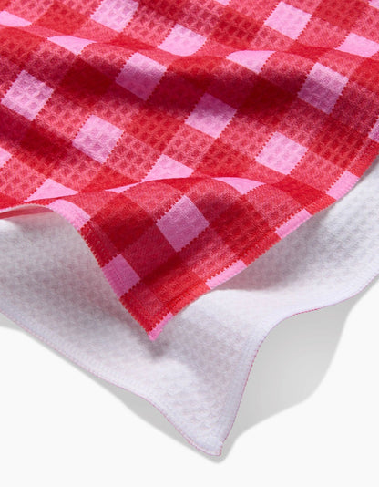 Cherry Gingham Luxe Hand Towel