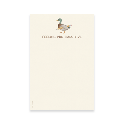 Feeling Pro-duck-tive Notepad