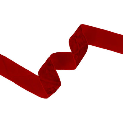 1" Crushed Velvet | Red